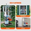 VEVOR Garden Tool Organizer, 10 Slots with Hooks, Yard Tool Tower Rack with Wheels for Garage Organization and Storage, Hold Long-Handled Tool/Rake/Br