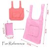 Watermelon Red - 3 Pieces Reusable Grocery Bags Portable Boutique Shopping Bags Supermarket Foldable Tote Bags