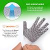 PVC String Knit Work Gloves 9.5 Size Pack of 24 Safety Work Gloves White Color with Black Dots. Coton Gloves for Warehouse Gardening Construction. Glo