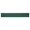 Garden Raised Bed Galvanized Steel 126"x31.5"x17.7" Green