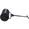 Peat Moss Spreader 24inch,Compost Spreader Metal Mesh,T shaped Handle for planting seeding,Lawn and Garden Care Manure Spreaders Roller ,black