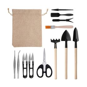 Outdoor & Indoor Usage 13PCS Mini Garden Planting Tool Set (Type: Style A, Color: As pic show)