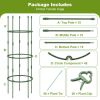 40"/60" Tall Plant Support Stands with Clips and Ties